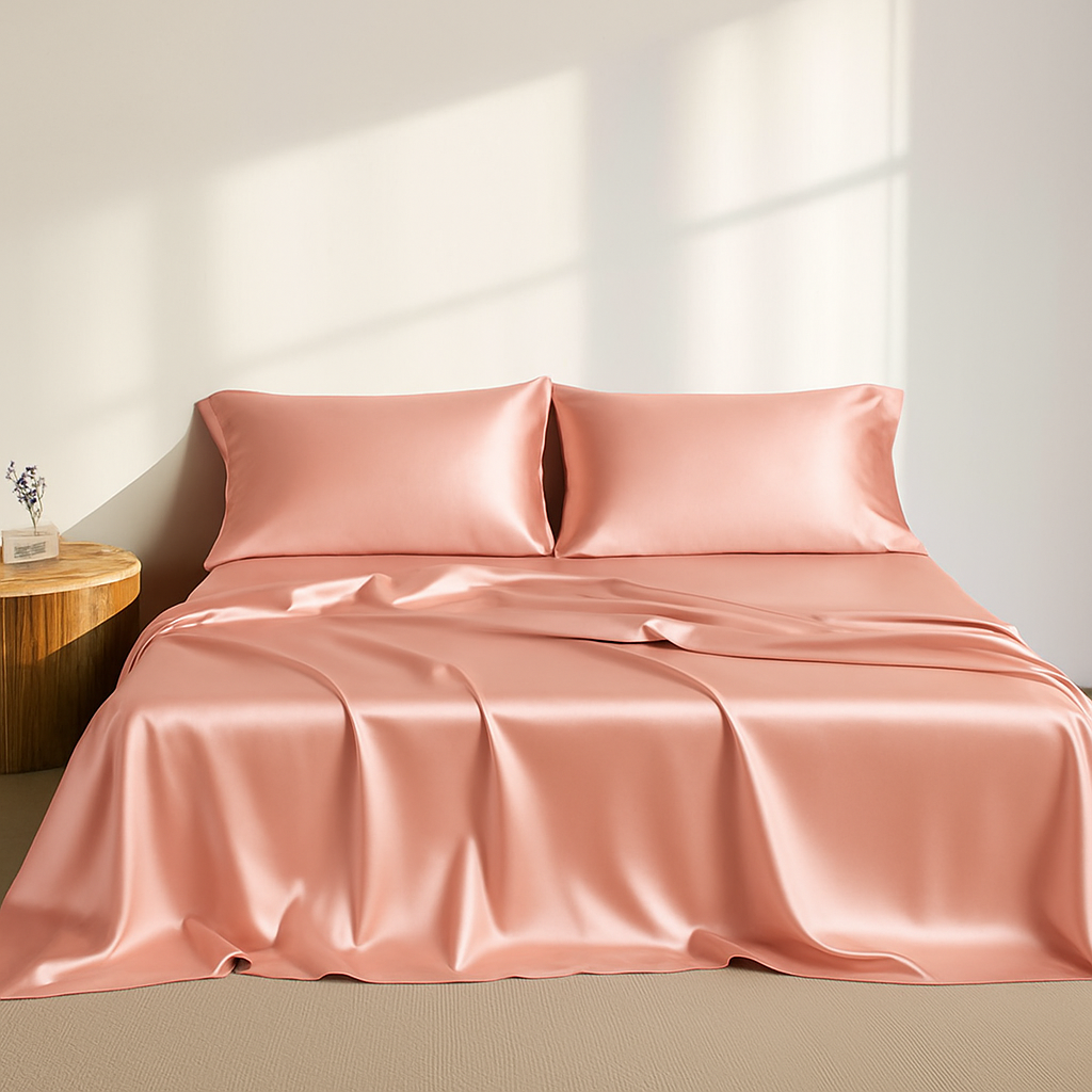 Elegant Comfort Fine 3-Piece Silky Satin Sheet Set