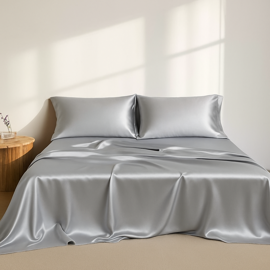 Elegant Comfort Fine 3-Piece Silky Satin Sheet Set